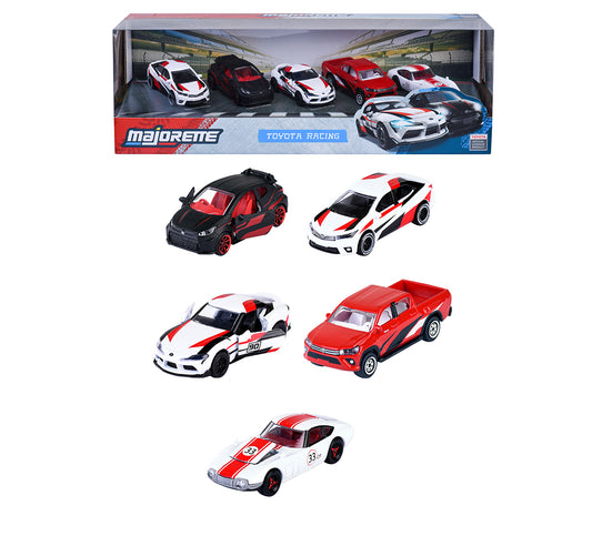 Majorette - Coffret cadeau 5 pièces Toyota Racing