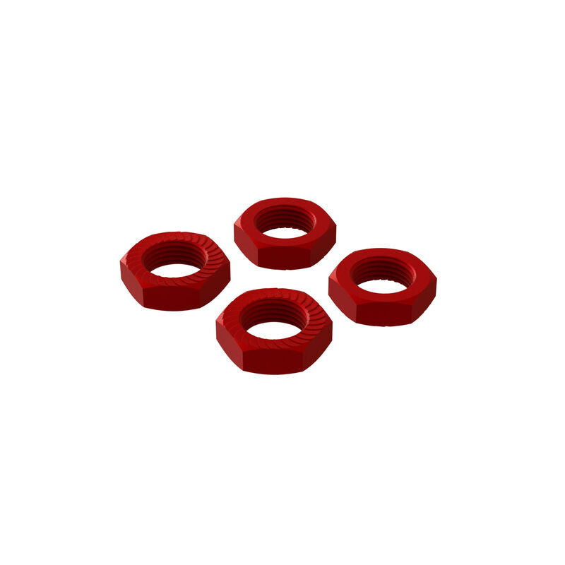AR310906 - Aluminum Wheel Nut 17mm Red (4)