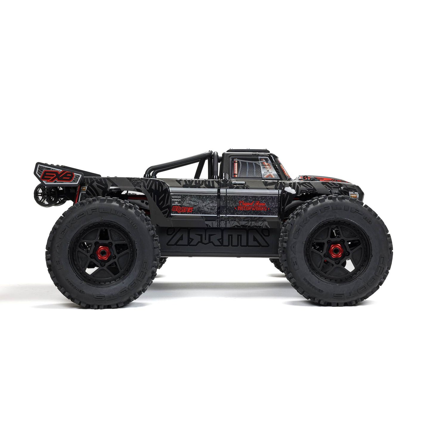1/5 OUTCAST 4X4 8S BLX EXB Brushless Stunt Truck RTR, Black