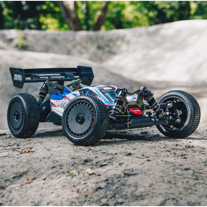1/8 TLR Tuned TYPHON 6S 4X4 BLX Buggy RTR, Red/Blue