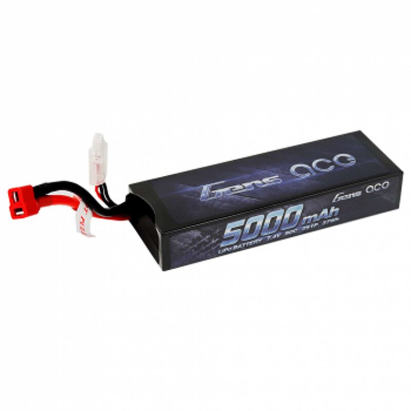 Gens Ace 5000mAh 2S1P 7.4V 50C LiPo Deans Plug Hard Case