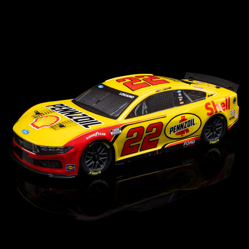 1/12 NASCAR RC Racecar Joey Logano No. 22 Shell 2025 Ford Mustang 2S AWD RTR Brushed On-Road (Battery & Charger Included)