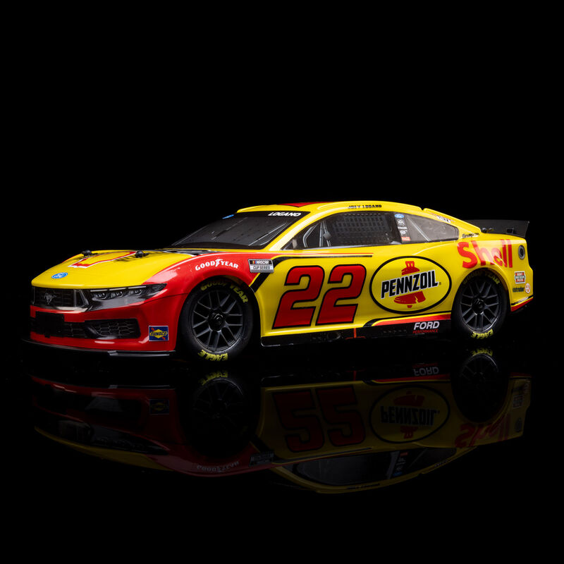 1/12 NASCAR RC Racecar Joey Logano No. 22 Shell 2025 Ford Mustang 2S AWD RTR Brushed On-Road (Battery & Charger Included)