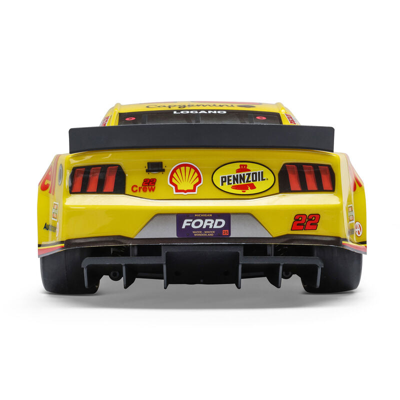 1/12 NASCAR RC Racecar Joey Logano No. 22 Shell 2025 Ford Mustang 2S AWD RTR Brushed On-Road (Battery & Charger Included)