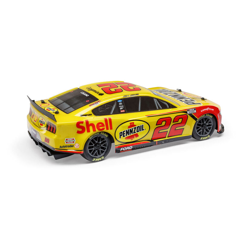 1/12 NASCAR RC Racecar Joey Logano No. 22 Shell 2025 Ford Mustang 2S AWD RTR Brushed On-Road (Battery & Charger Included)