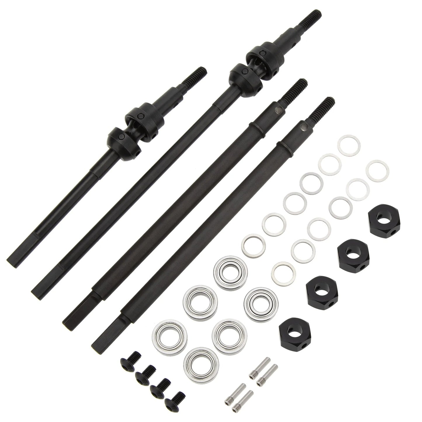 MEUS Racing Isokinetic 3-section CVD Shafts for 1/10 Vanquish H10 Optic Axle Upgrade Parts set