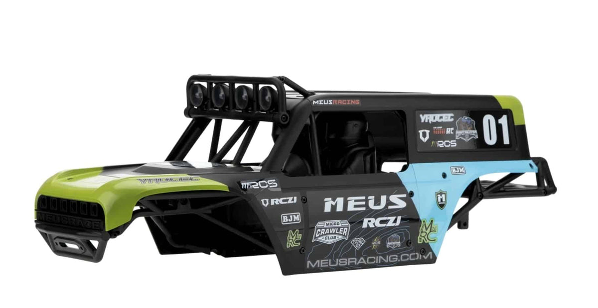 MEUS Racing MB10 Body ABS Shell Nylon Frame for 1/10 Axial SCX10 RC Crawler – GREEN