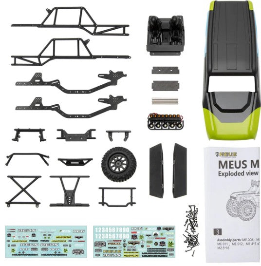 MEUS Racing MB24 Body 5.2in 132MM Axial Shell Body ABS+Nylon Carbon Fiber Frame For 1/24 Axial SCX24 Bronco JLU B-17 C10