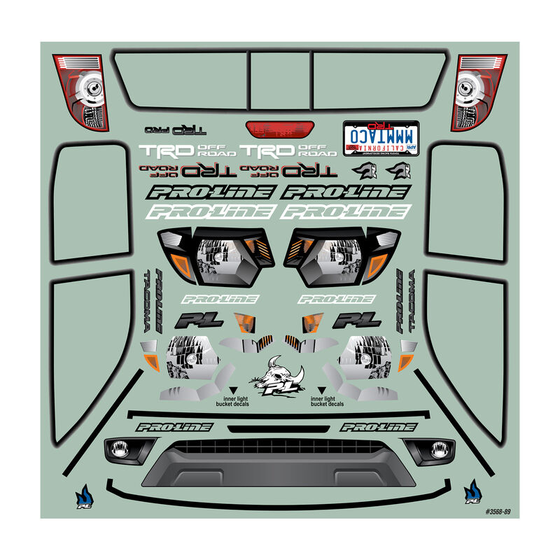 1/10 2015 Toyota Tacoma TRD Pro Clear Body 12.3" (313mm) Wheelbase: Crawlers