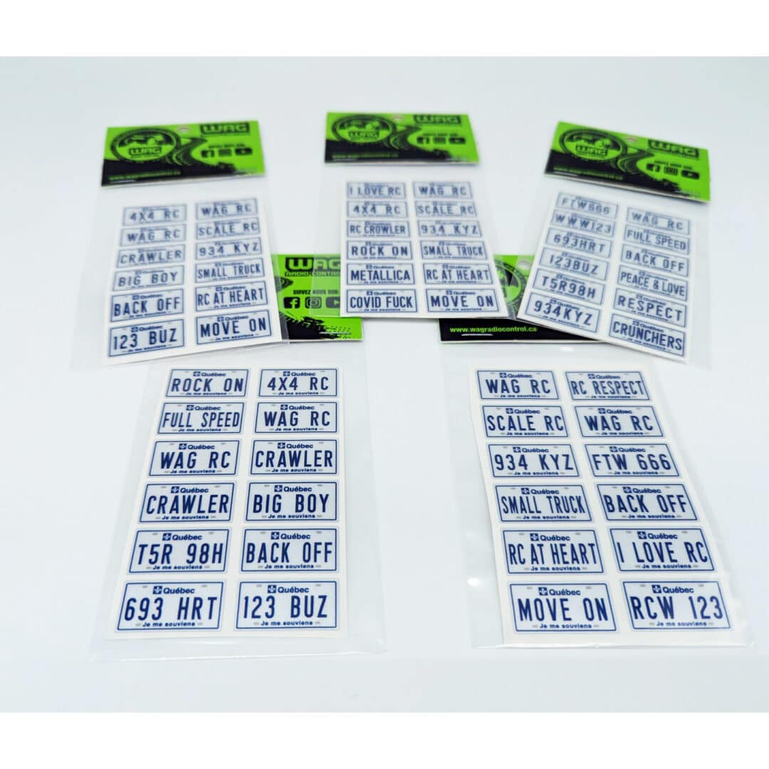 Set of (12) 1/10 Scale Plates ”QUEBEC”