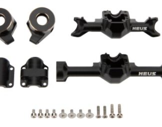 MEUS Racing SCX30 Axle Housing with Diff Covers and Steering Knuckles for 1/30 Axial SCX30 RC Crawler