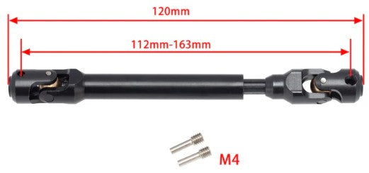 Meus Racing Internal Spline Universal Drive Shaft for 1/10 - 120mm