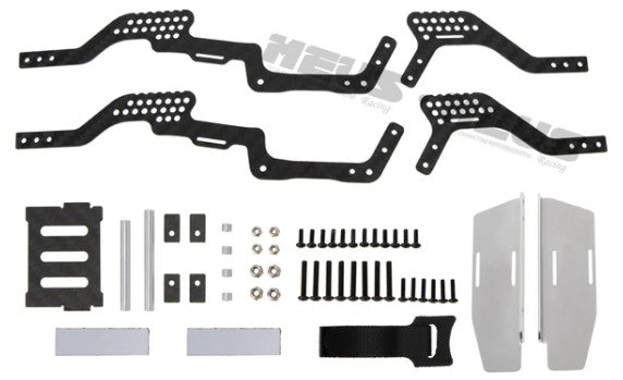 Meus Racing 1/18 RC Car Carbon Fiber LCG Chassis Frame Girder for TRAXXAS TRX-4M 1/18 RC Crawler Car Upgrade Parts