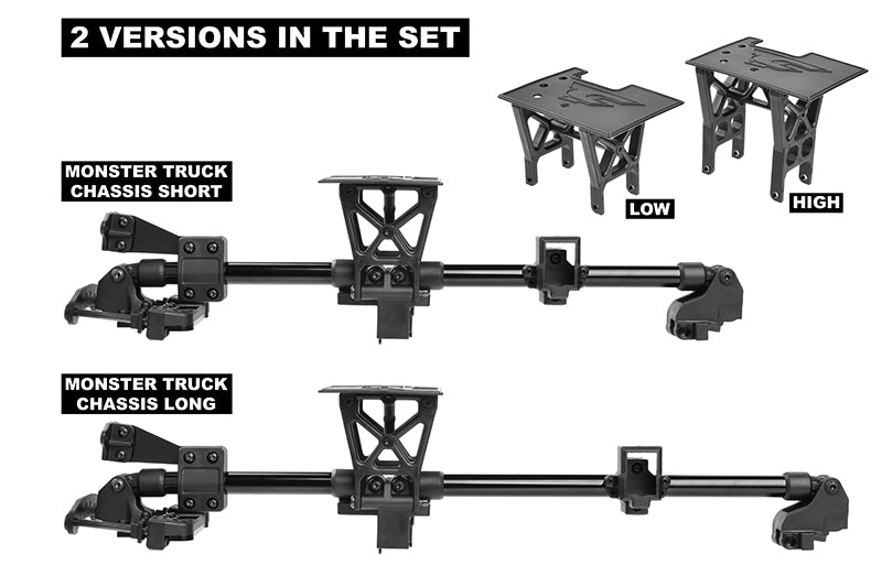 Chassis Brace Kit - Xtreme - Fits all Corally 1/8 Monster Truck Models - 1 Set PN# COR00180-910