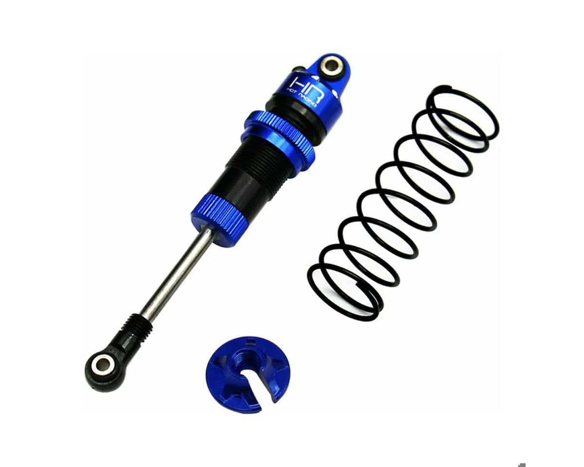 Hot Racing 87mm Pre-Assembled Aluminum Threaded Shocks for Traxxas® Mini Maxx® (Blue) (2)