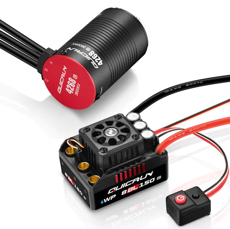 Quicrun 8BL150 G2 ESC with Ezrun 4268L G2 Motor Combo