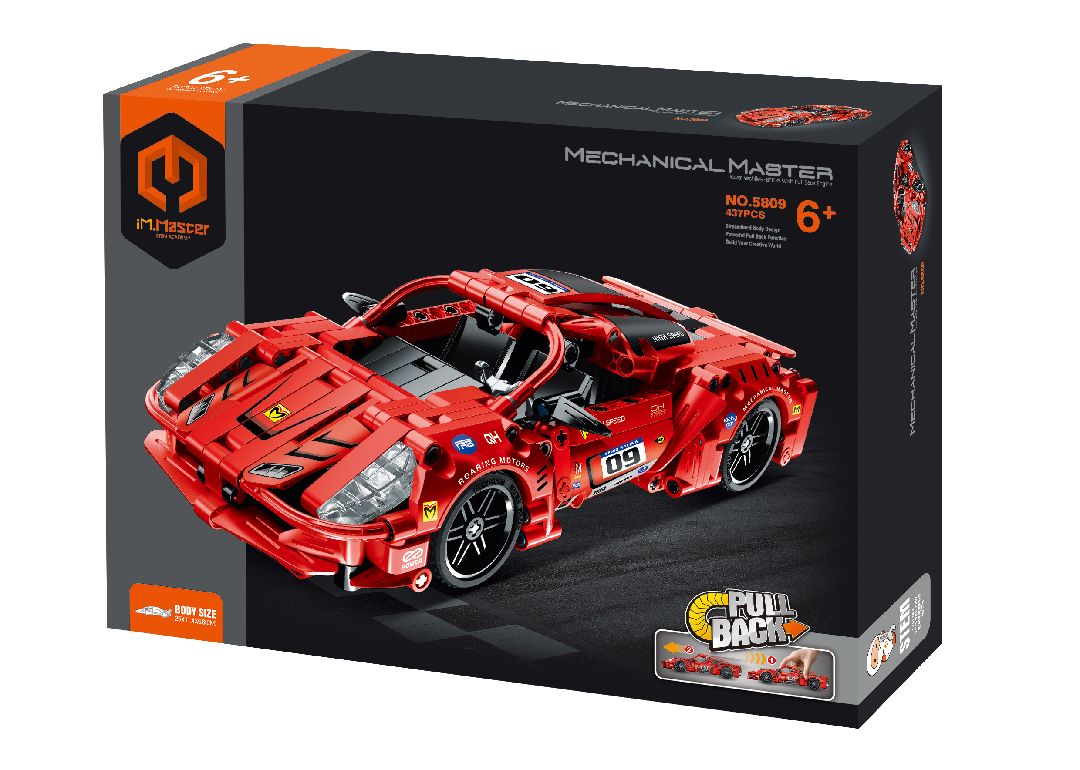 iM.Master - 5809 - Pull back Super Car, Red