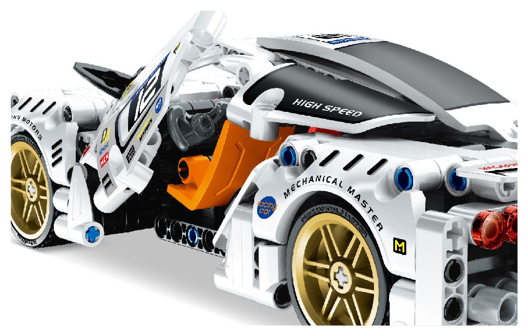 iM.Master Pull back - Super Car, White