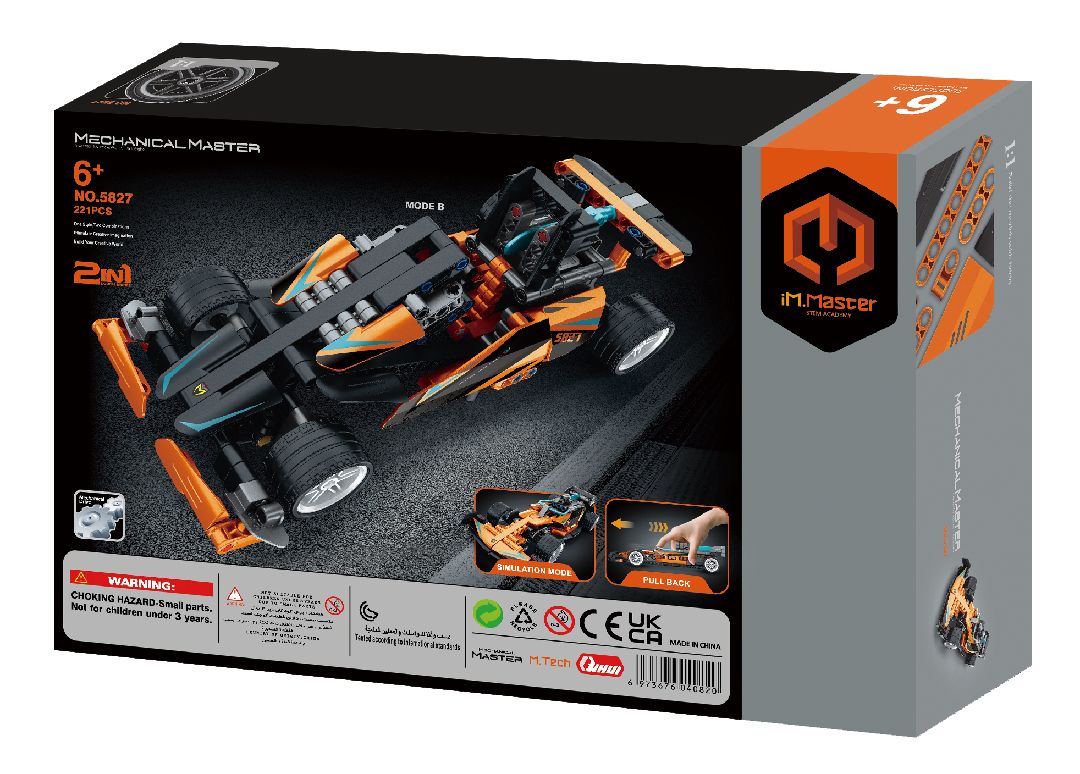 IM.Master - 5827 - 2 in 1 Pull Back Racing Car