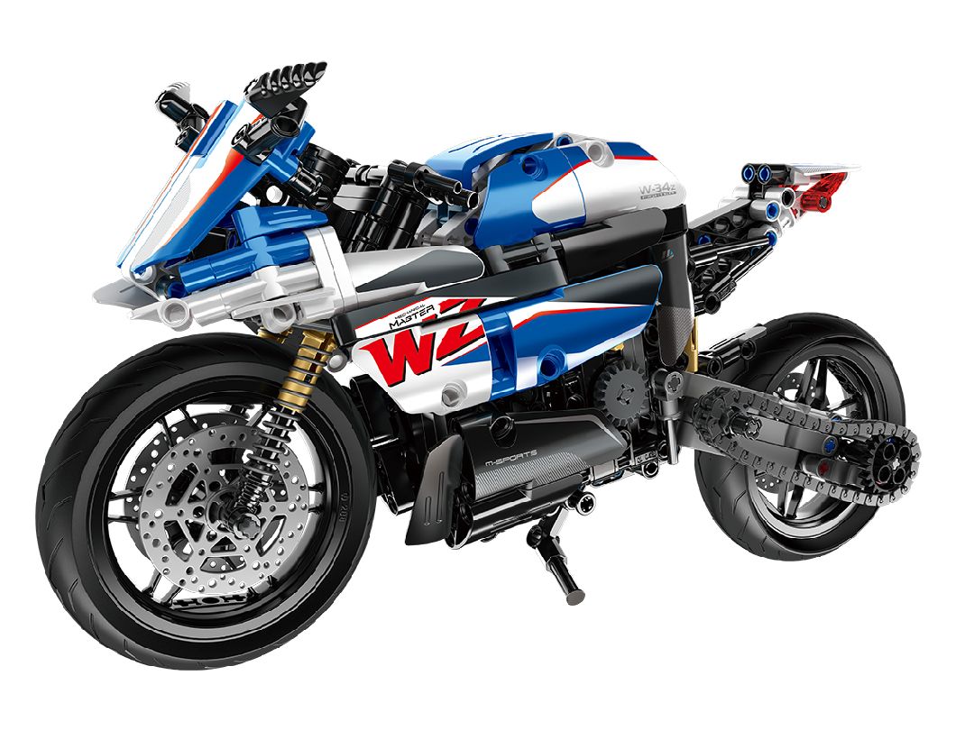 iM.Master - 6834 - Building Block Motorcycle - Blue/White