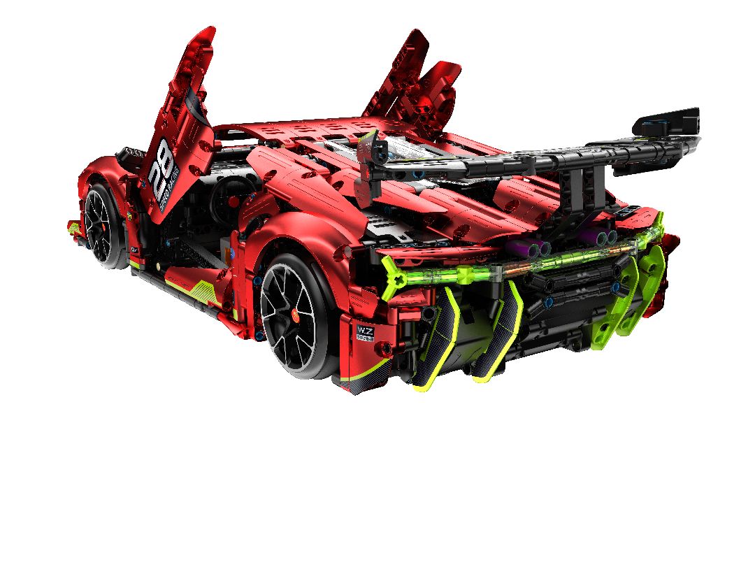 iM.Master 1/10 - 9828-2 - R/C Wind Red electroplate SuperCar