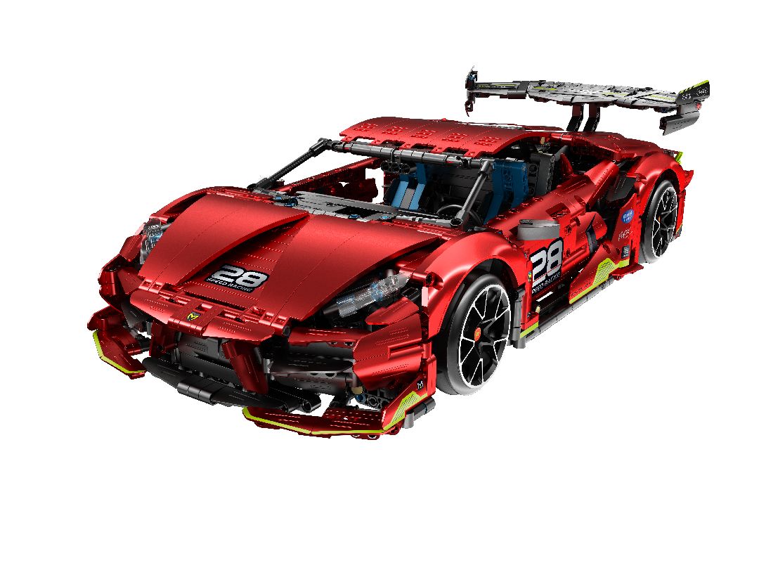 iM.Master 1/10 - 9828-2 - R/C Wind Red electroplate SuperCar