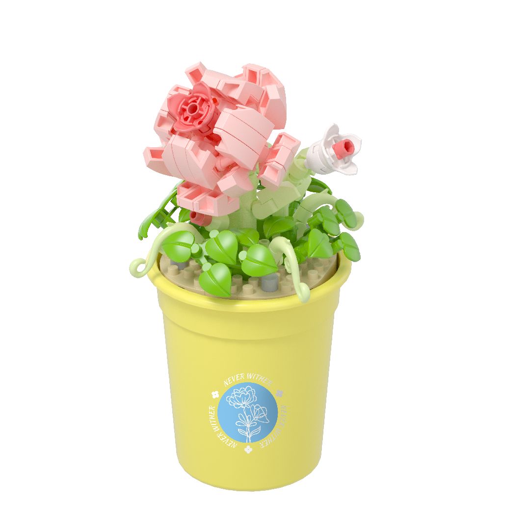 Koco Potted Flower - 01 - Rose
