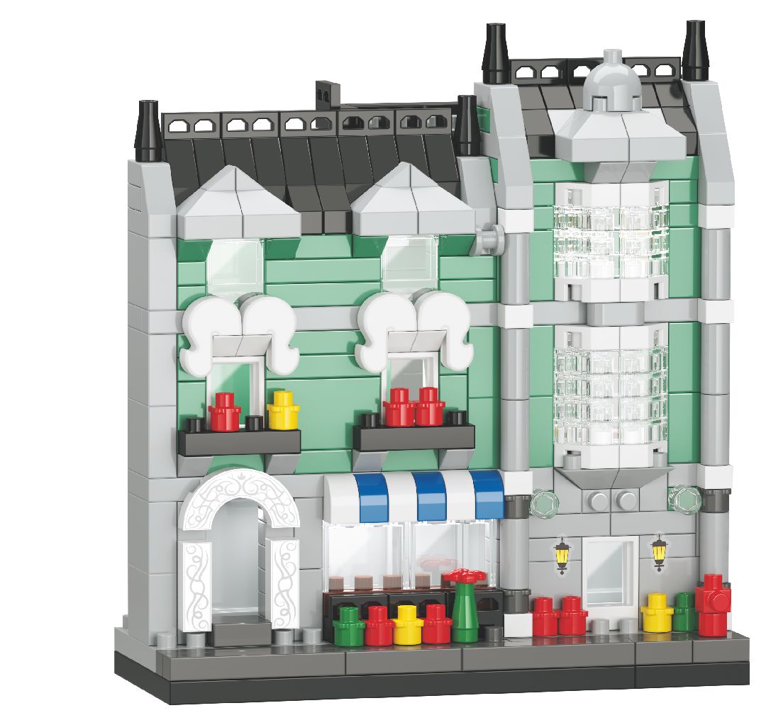 KOCO Mini European Street - 02025 - Green grocery store