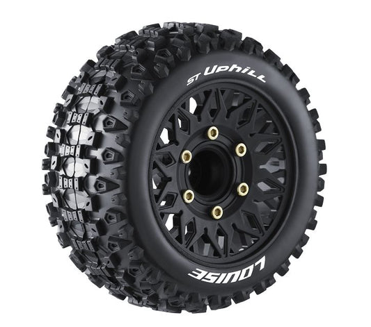 Louise R/C ST-Uphill 2.8" Removable Hex Black Whls 4.0" OD(2)