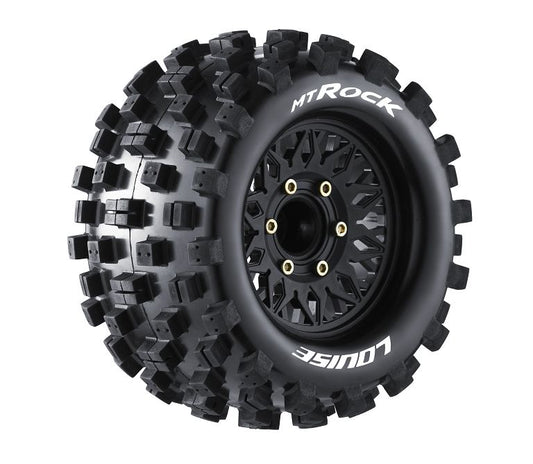 Louise R/C MT-Rock 2.8" Removable Hex Black Whls 4.9" OD(2)