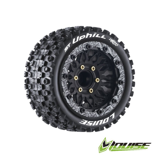 Louise R/C ST-Uphill 2.8" Removable Hex Black Whls 4.8" OD(2)