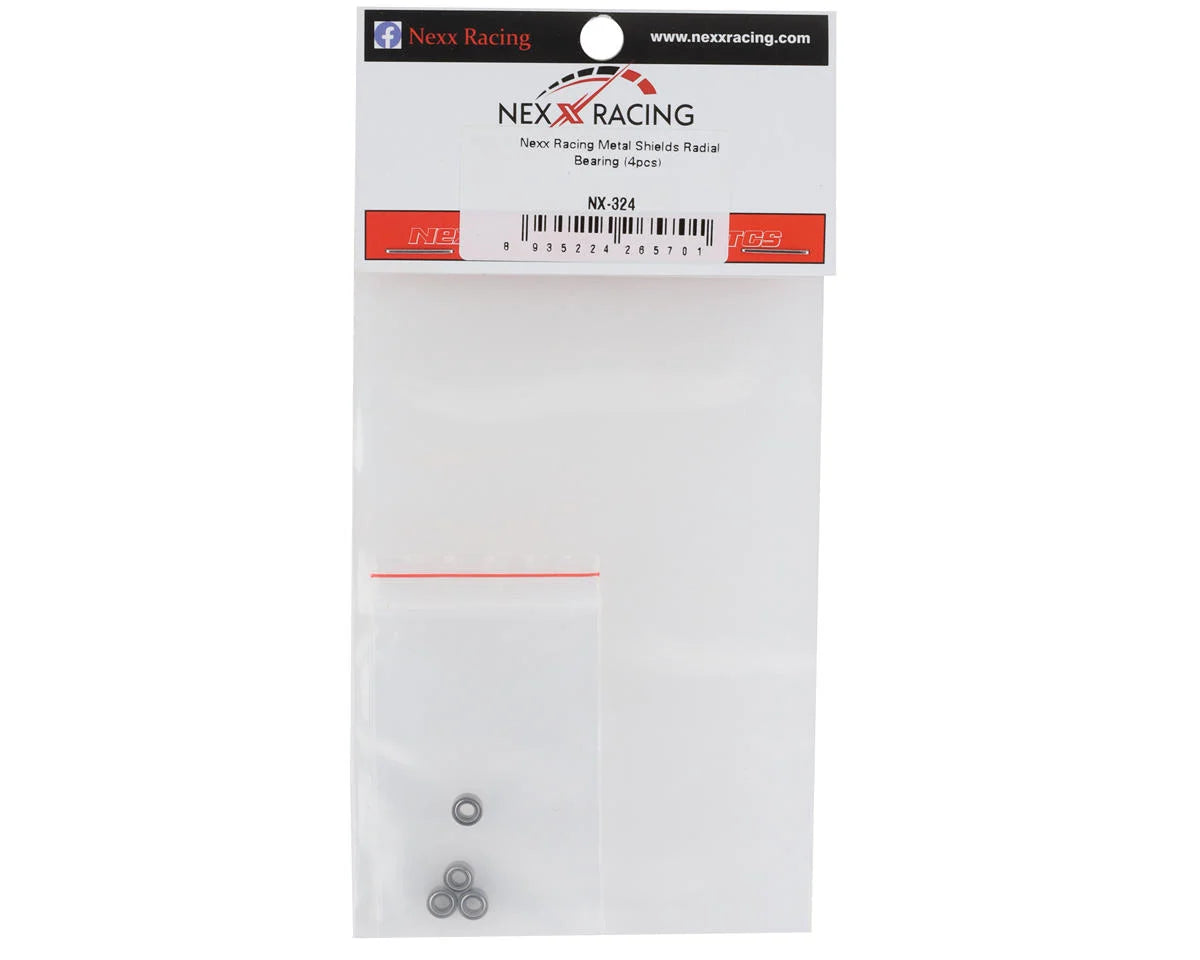 NEXX Racing 3x6x2.5mm Metal Shields Radial Bearing (4)