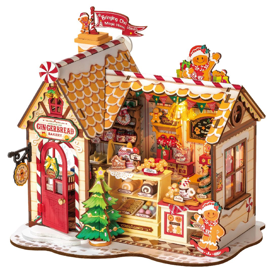 Rolife Gingerbread House DIY Miniature House Kit