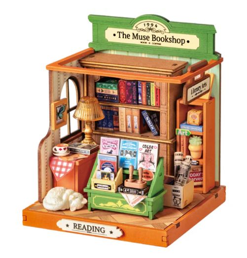 Rolife The Muse Bookshop DIY Miniature House Kit
