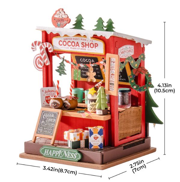 Rolife Cocoa Shop DIY Miniature Doll House Kit