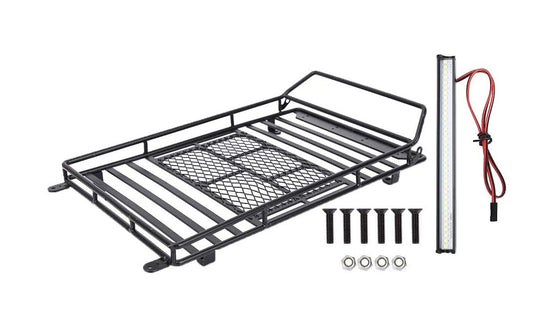1/10 Metal roof rack with LED bar