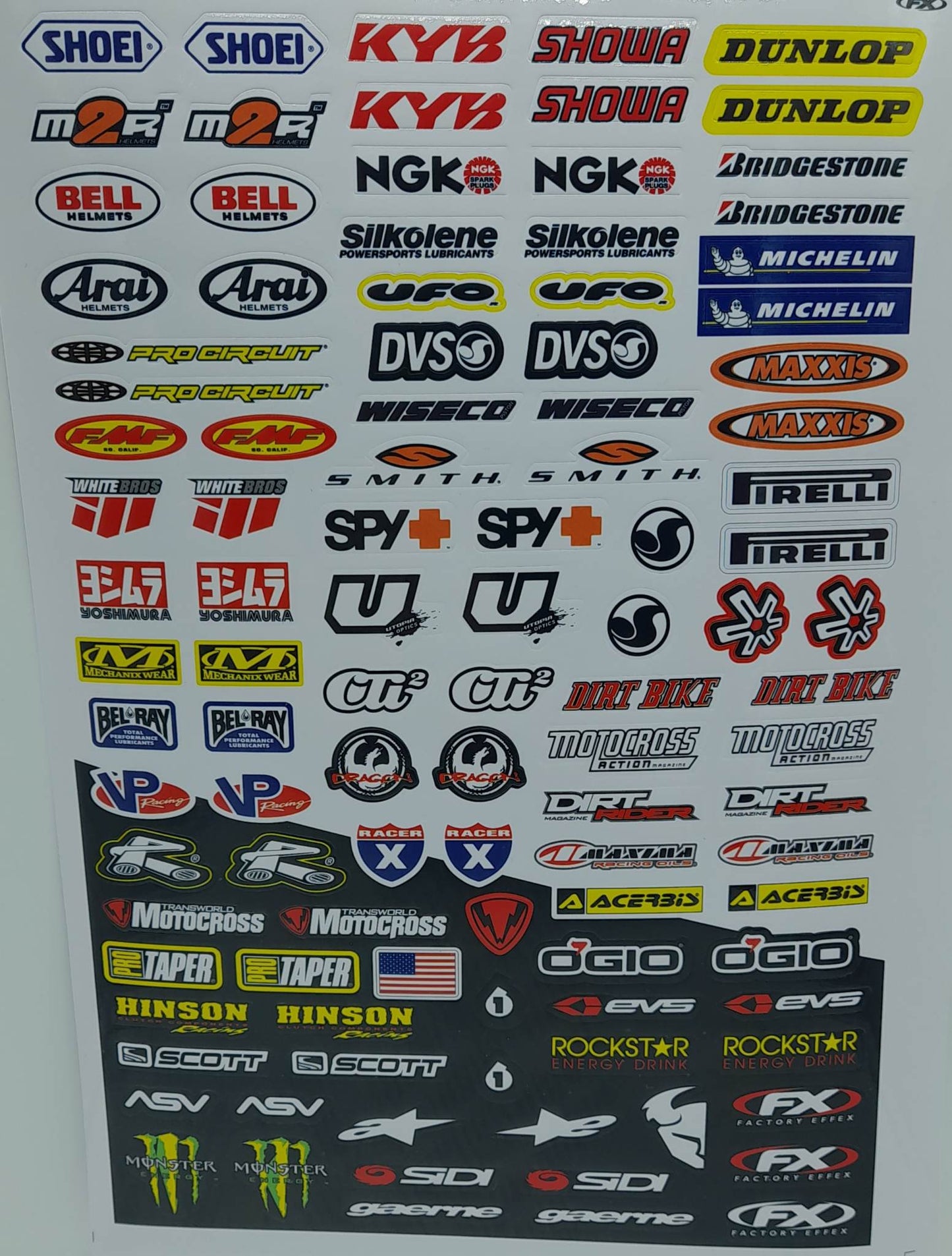 Sponsors Decals Sticker sheet 1/10