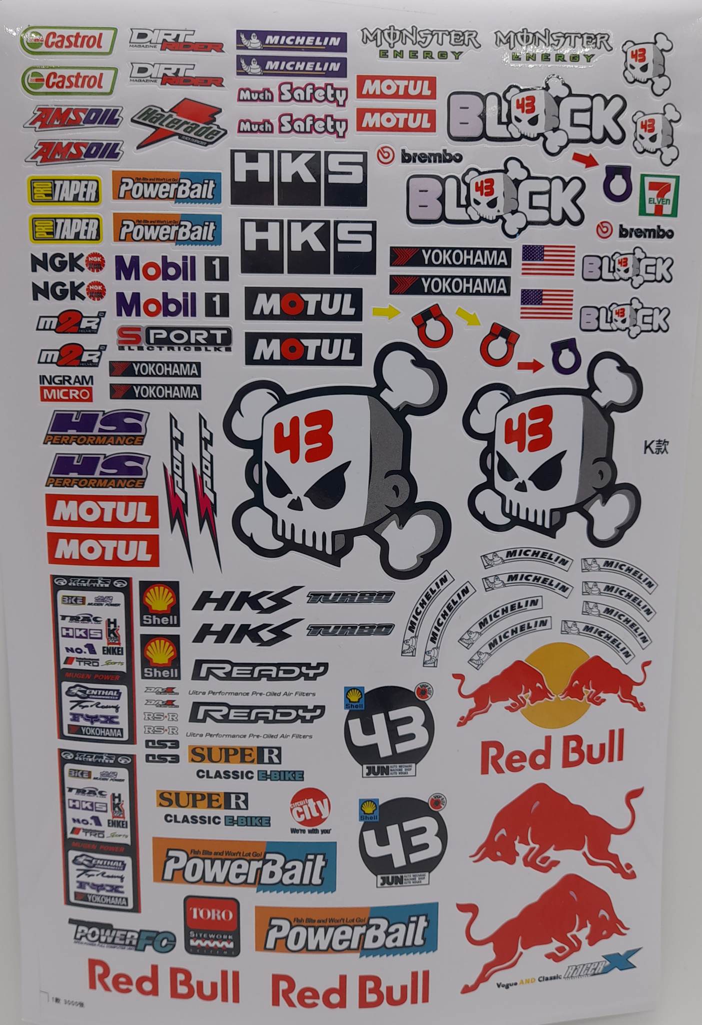 Sponsors Decals Sticker sheet 1/10