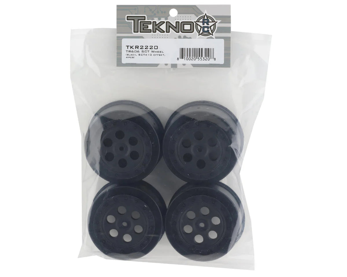 Tekno RC TR606 SCT Offset Short Course Wheels (Black) (4) w/12mm Hex