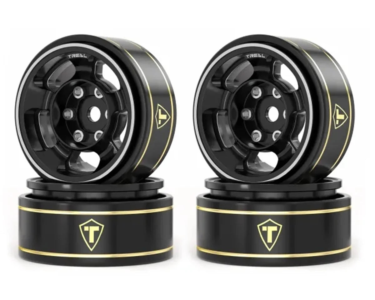 Treal Hobby Type G 1.0" 5-Spoke Beadlock Classic Wheels (4) (27.1g)