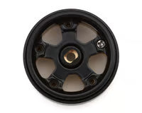 Treal Hobby Axial SCX30 0.7'' 5-Spokes Brass Micro Rock Crawler Beadlock Wheels (Black/Gold) (4)