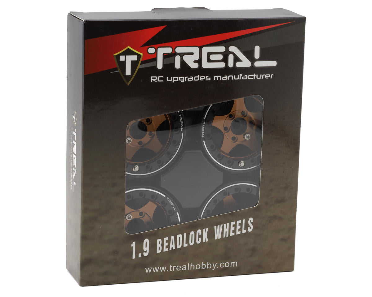 Treal Hobby 1.9" Type E Classic 5-Spoke Beadlock Wheels (4) (126g ea)