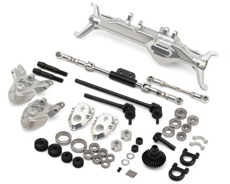 Treal Hobby Vanquish H10 Optic 7075 Aluminum Front Portal Axle Kit (Black)