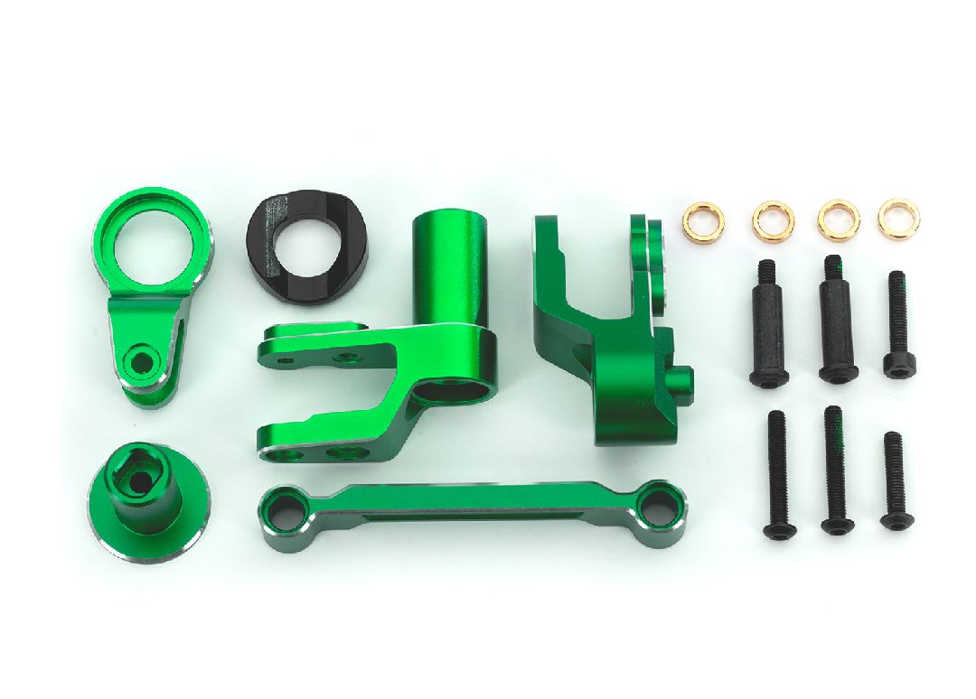 Traxxas Steering bellcranks, draglink, anodized aluminum