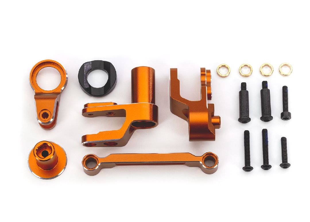 Traxxas Steering bellcranks, draglink, anodized aluminum