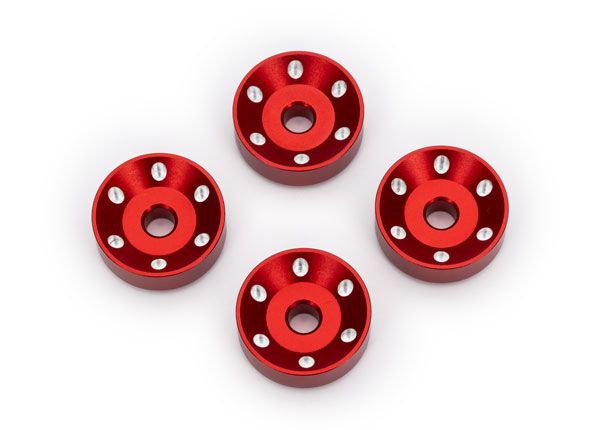 Traxxas Wheel washers, machined aluminum (4)
