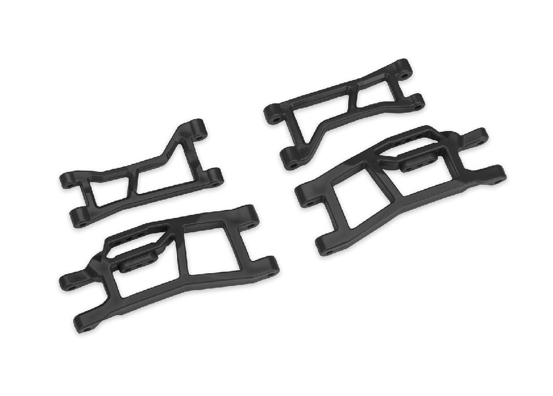 Traxxas Suspension arms, front (upper (2) lower (2)), black