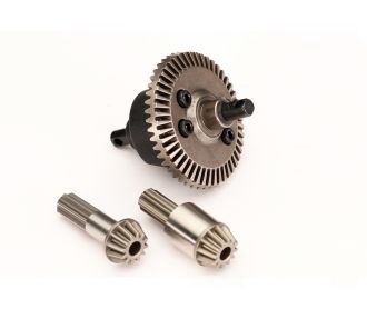 Traxxas Differential assembly (bevel gear), front or rear, complete/ pinion gear, differential (12/47 ratio) (front (1), rear (1)) (fits Mini Maxx®)