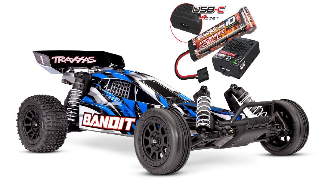 Traxxas 1/10 Bandit XL-5 2wd RTR (B&C Incl) - BlueX