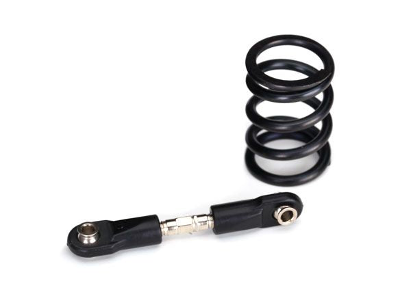 Traxxas Steering link, steel/ servo saver spring, heavy duty